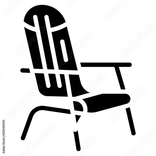 Lawn Chair Vector Icon
