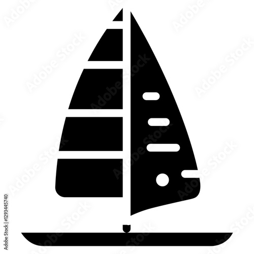 Windsurf Board Vector Icon