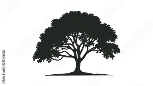 Sycamore forest tree icon - Simple Vector Illustration
