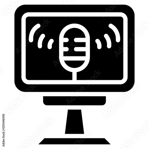 Teleprompter Vector Icon