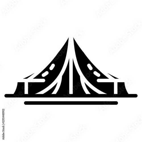Mina Tent Icon Vector Icon