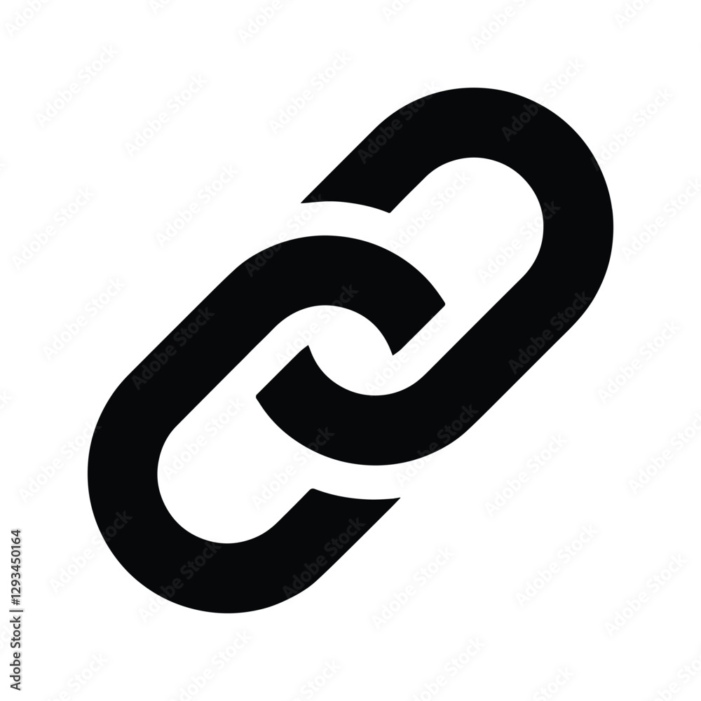 Link icon. Internet URL Symbol Chain Illustration. Share link sign.