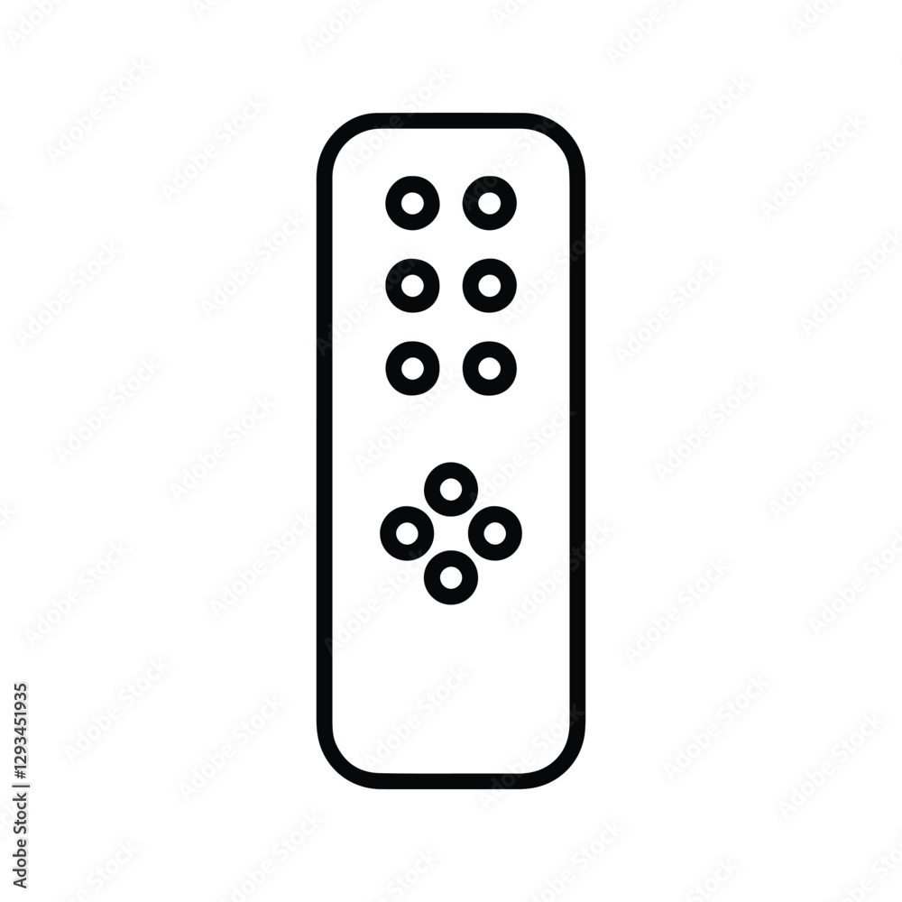 TV Remote Icon. TV Remote Control Illustration. TV Remote Icon. TV Remote Control Illustration.