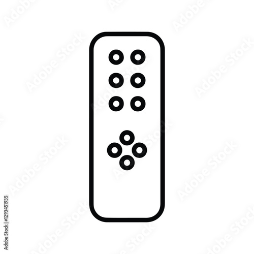 TV Remote Icon. TV Remote Control Illustration.