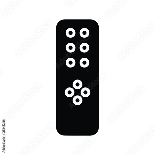 TV Remote Icon. TV Remote Control Illustration.