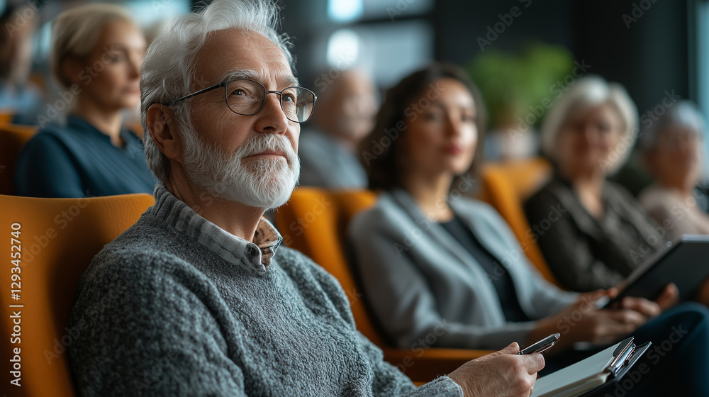 © Lumos Studio - Engaged Senior Audience in an Educational Presentation Setting