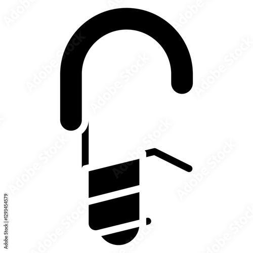 Climbing Screw Lock Vector Icon