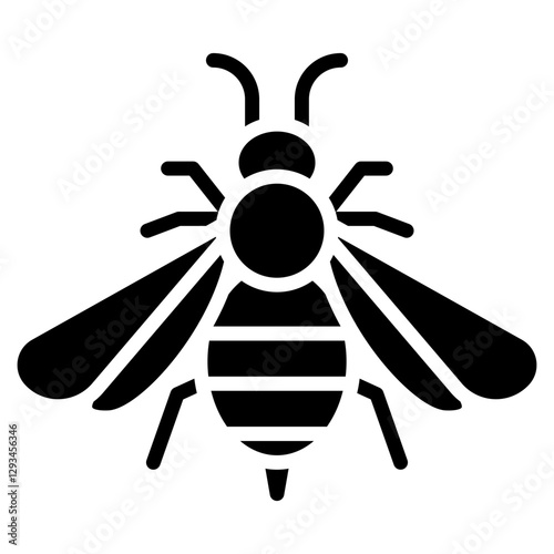 Bee Sting Allergy Vector Icon