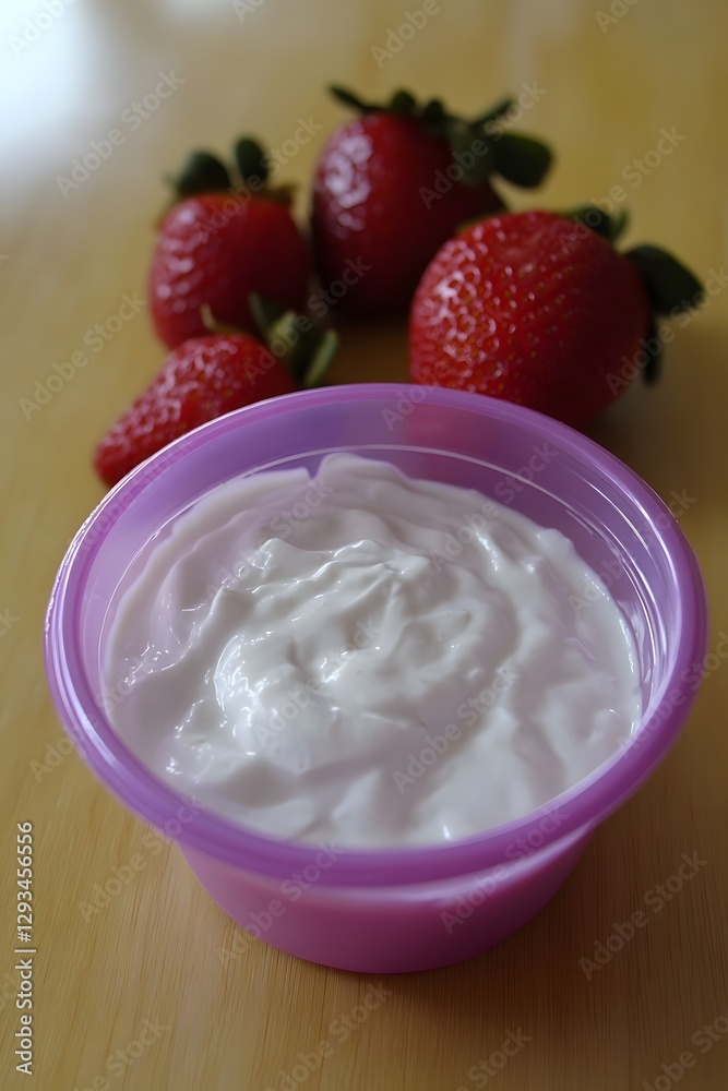 Creamy Yogurt Dip with Fresh Strawberries Creamy Yogurt Dip with Fresh Strawberries