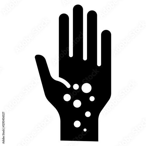 Hand Rash Vector Icon