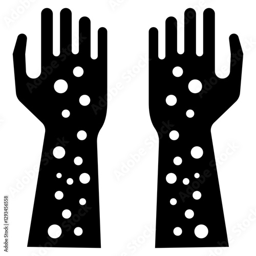 Hives on Arms Vector Icon