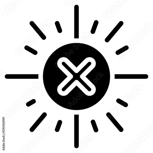 Sun Allergy Vector Icon