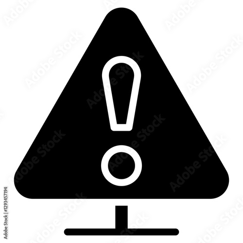 Trigger Warning Vector Icon