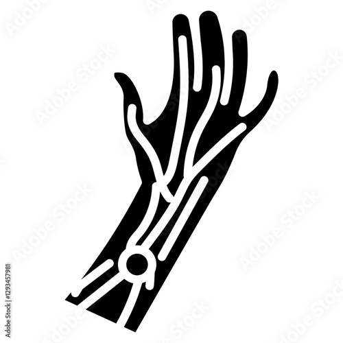 Ulnar Nerve Pain Vector Icon