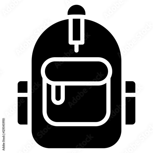 Monsoon Backpack Vector Icon