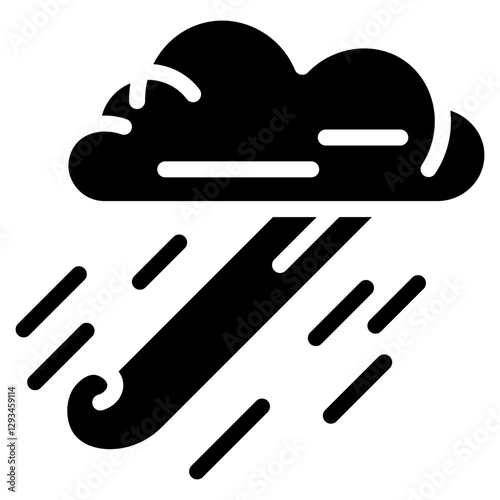 Monsoon Breeze Vector Icon