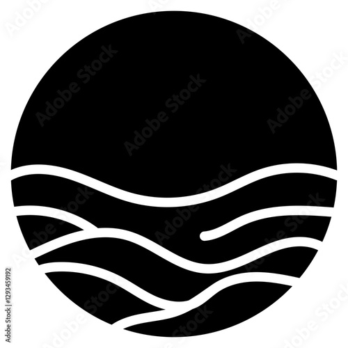 Misty Horizon Vector Icon