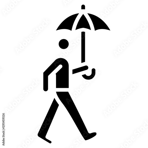 Monsoon Journey Vector Icon