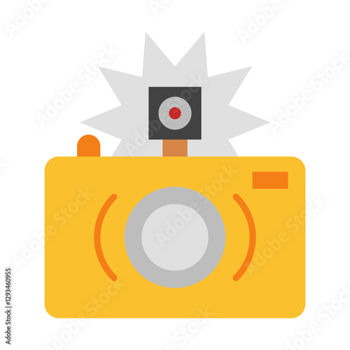 Flash flat icon