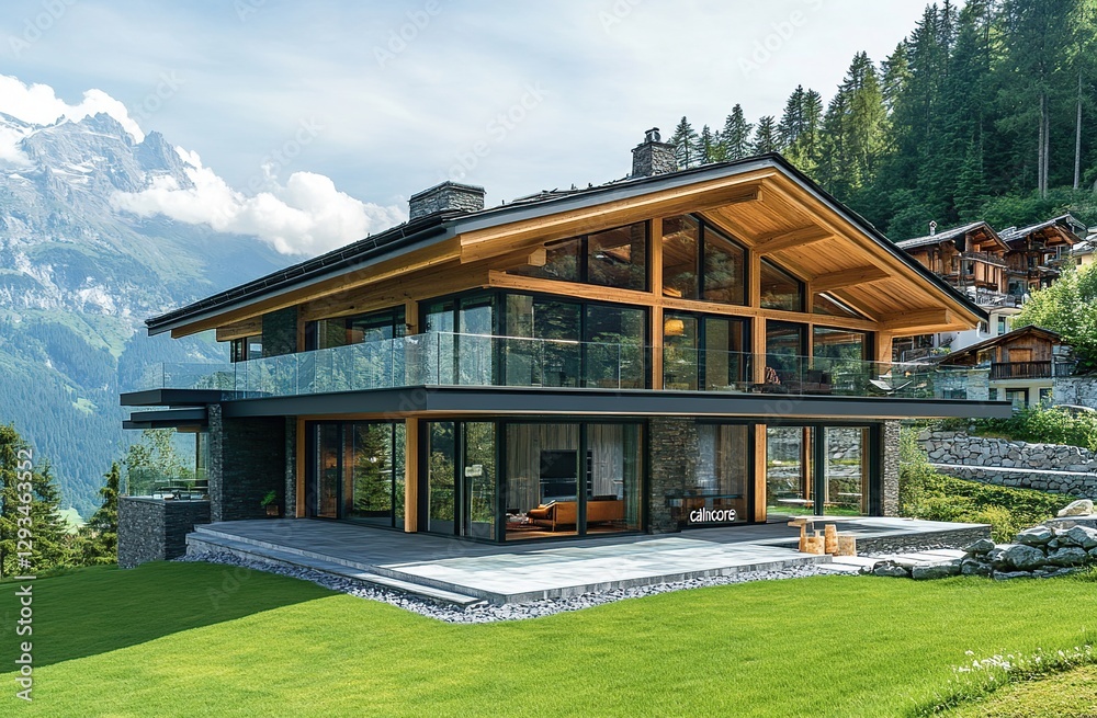 Modern Mountain Chalet with Stunning Views Modern Mountain Chalet with Stunning Views