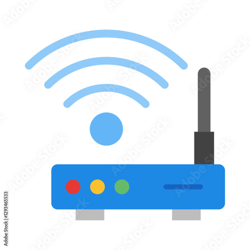 Wifi router flat icon