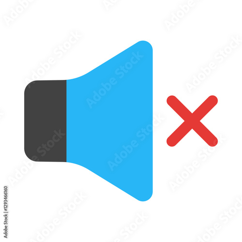 No sound flat icon
