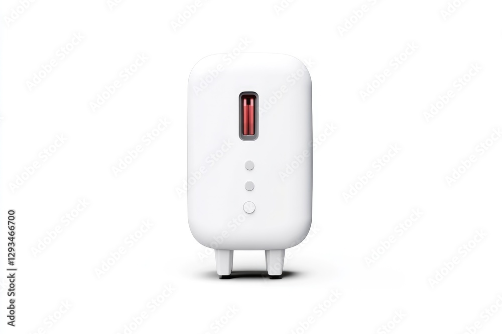 Compact charger features sleek design with LED indicators for ch Compact charger features sleek design with LED indicators for ch