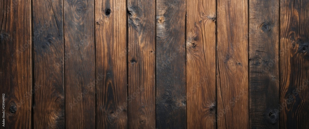 Fototapeta premium Rustic wooden plank texture with rich tones suitable for design backgrounds and artistic projects. Ideal for crafts and interior design.