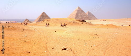 Pyramids of Giza in Cairo - Egypt