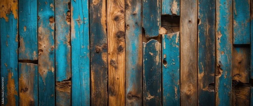 Vibrant recycled wood texture featuring rustic blue and brown tones ideal for background use in design and decoration projects Vibrant recycled wood texture featuring rustic blue and brown tones ideal for background use in design and decoration projects