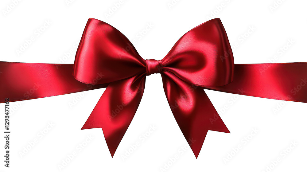 A beautifully tied bright red bow with a silky texture, perfect for gift wrapping, celebrations, or decorative designs. A beautifully tied bright red bow with a silky texture, perfect for gift wrapping, celebrations, or decorative designs.