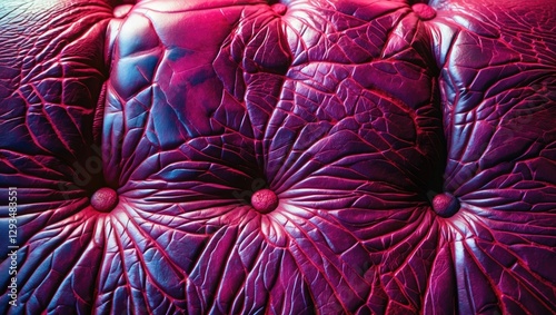 Rich vinous leather texture closeup highlighting intricate patterns ideal for design and upholstery projects