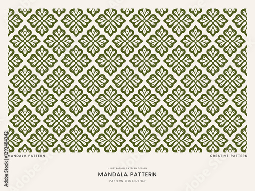 Traditional Mandala Style Seamless Pattern for Digital and Print