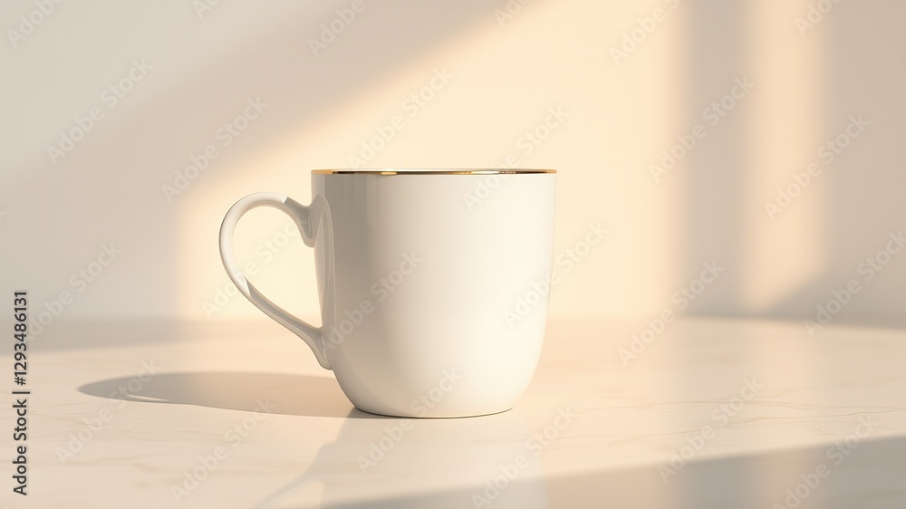 Sustainable Mug, Warm Sunlight, Elegant Reflection Sustainable Mug, Warm Sunlight, Elegant Reflection