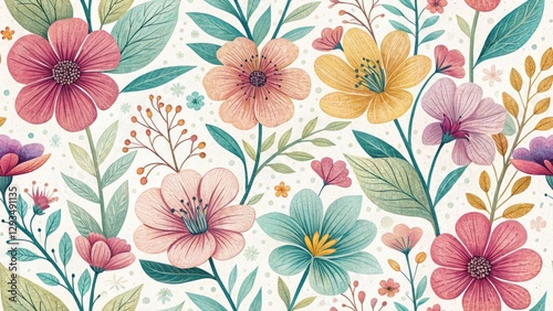Wallpaper Mural Abstract Floral Textures: Eco-Friendly Design Portrait Photography Torontodigital.ca