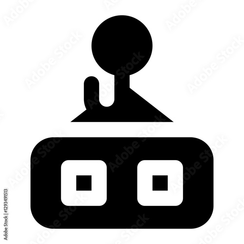 Icon Road Block With Style Glyph