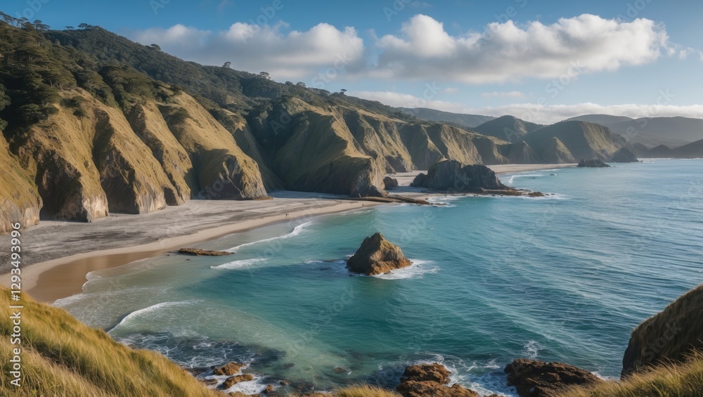 Stunning coastal landscape of Walker Bay showcasing cliffs, serene waters, and sandy beaches ideal for travel and nature promotions. Stunning coastal landscape of Walker Bay showcasing cliffs, serene waters, and sandy beaches ideal for travel and nature promotions.