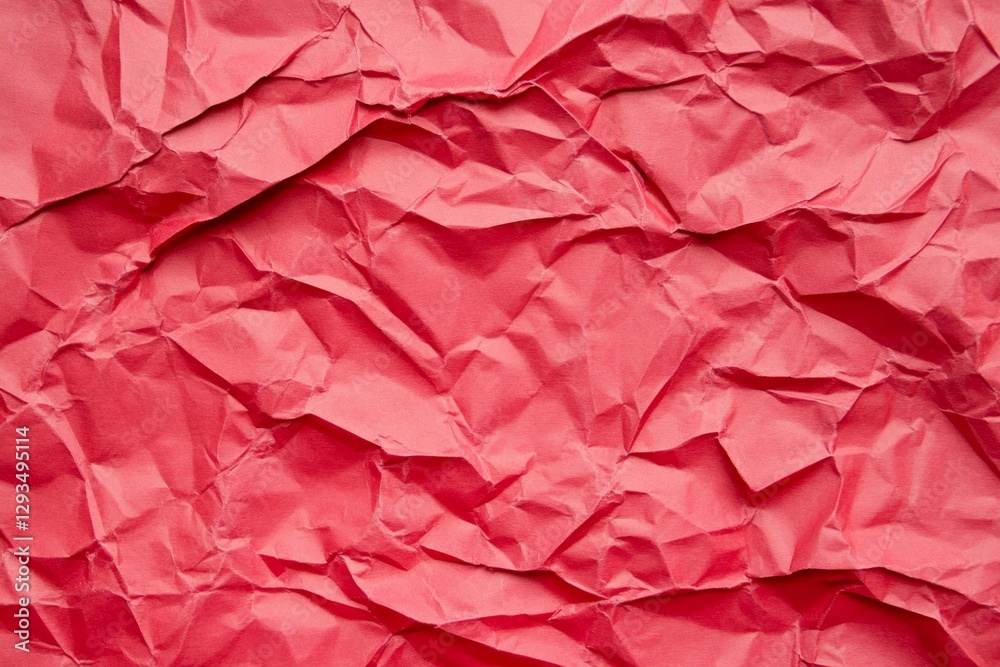 custom made wallpaper toronto digitalCrumpled red paper texture with shadows. Neural network AI generated