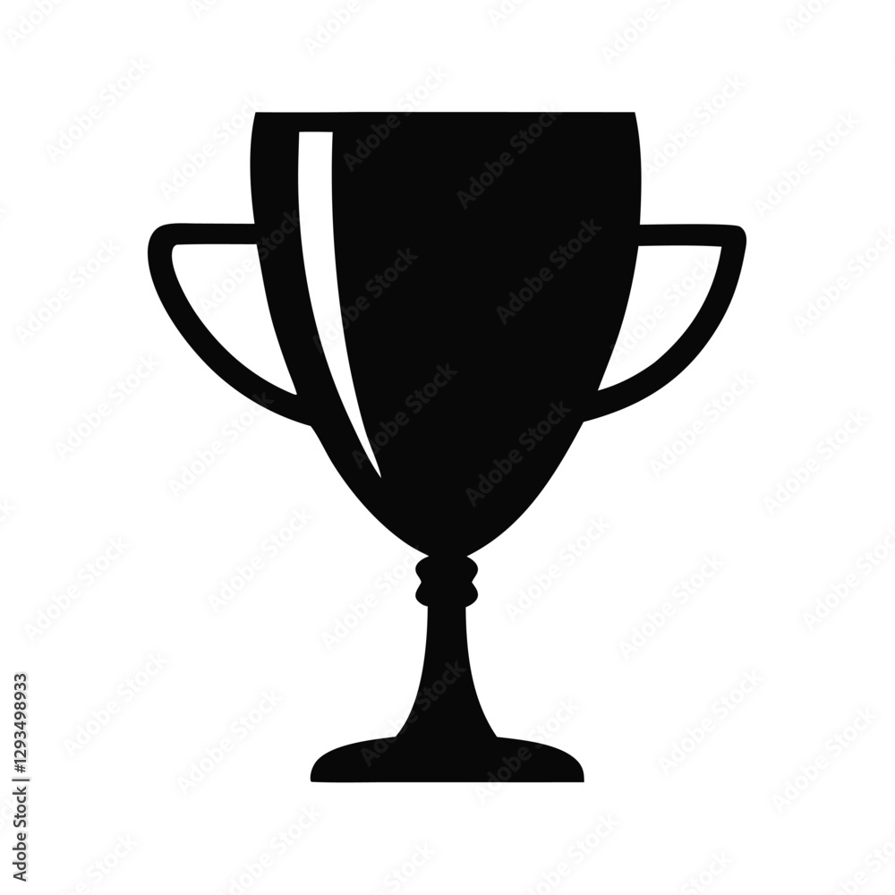 black and white trophy cup isolated on white background symbolizing achievement and victory black and white trophy cup isolated on white background symbolizing achievement and victory