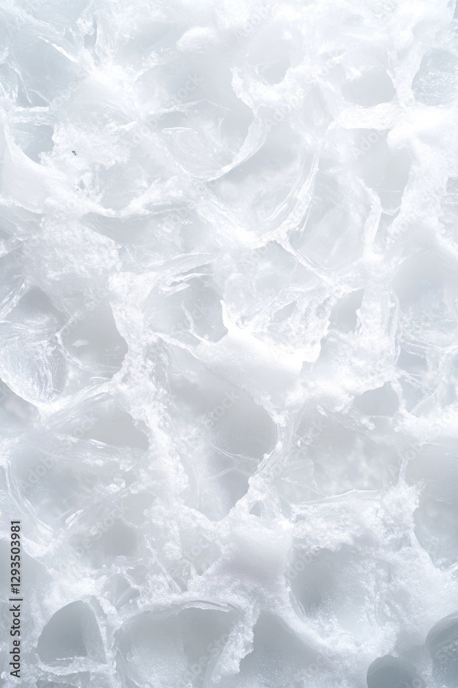 Obraz premium Soft, translucent ice texture creates serene and calming visual
