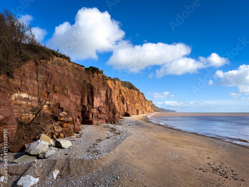 Sidmouth Beach in Devon, UK photo