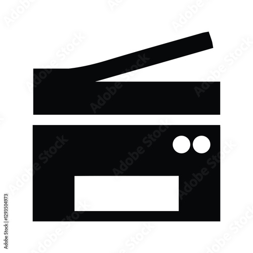 Photocopier Icon. Office Printer Machine. Laser Printer Illustration.