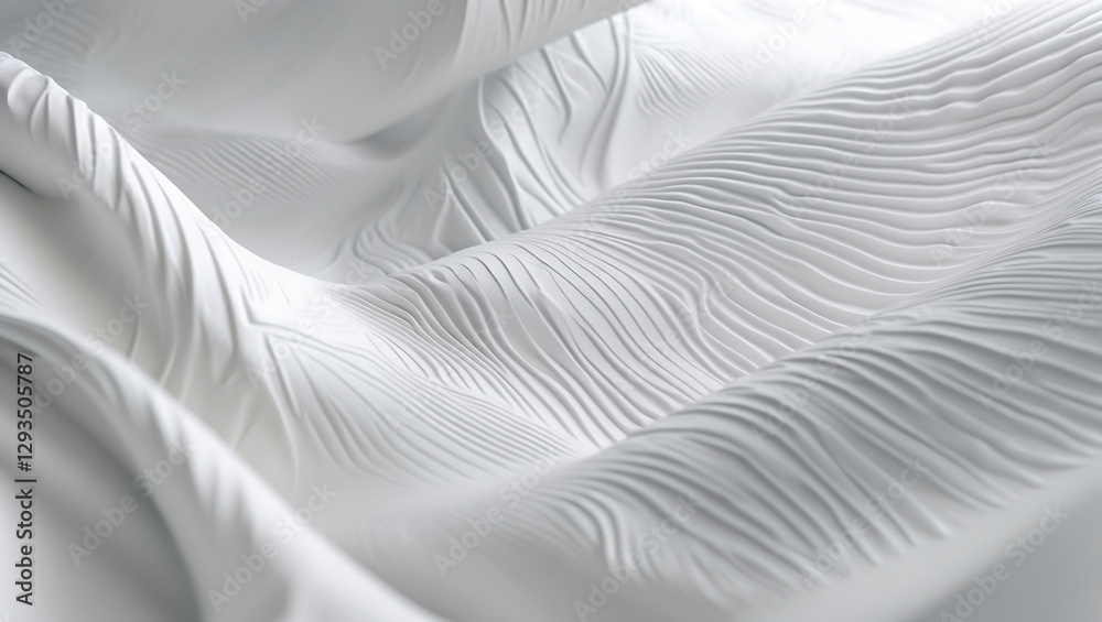 Obraz premium Minimalist embossed white texture