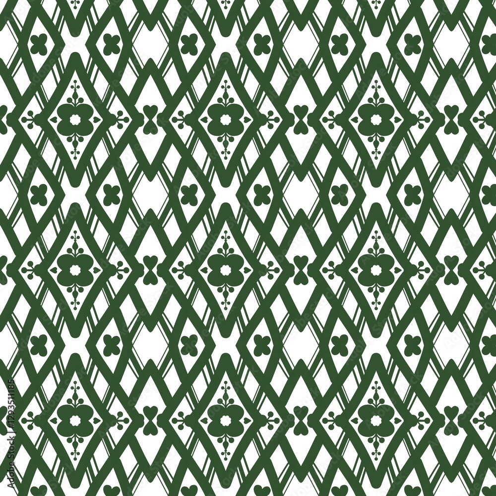 Fototapeta premium green seamless pattern