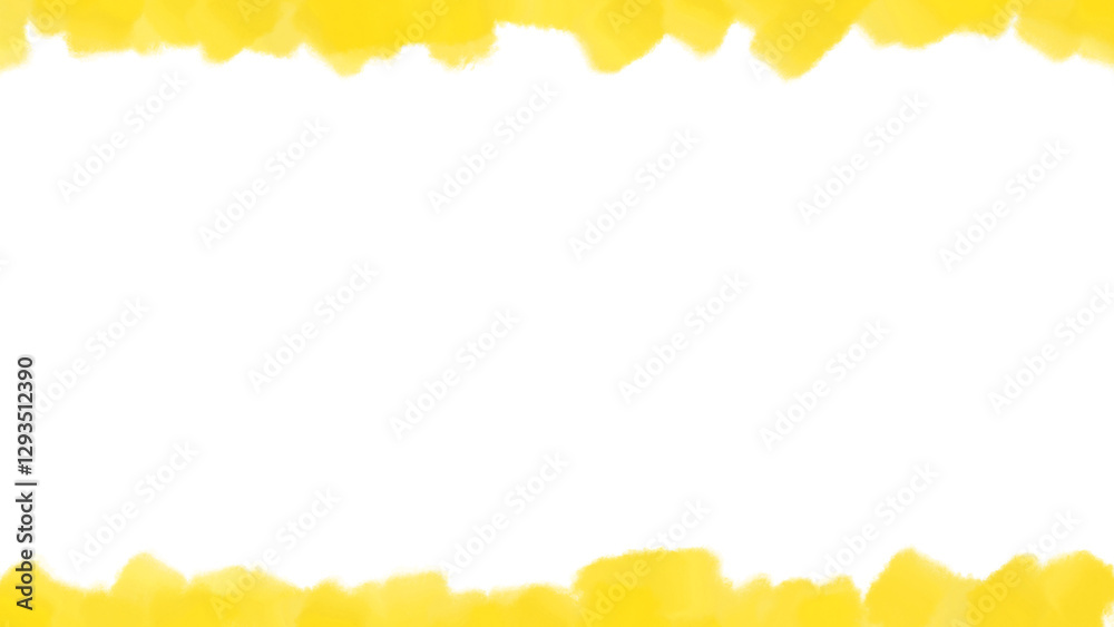 yellow watercolour effect frame background 