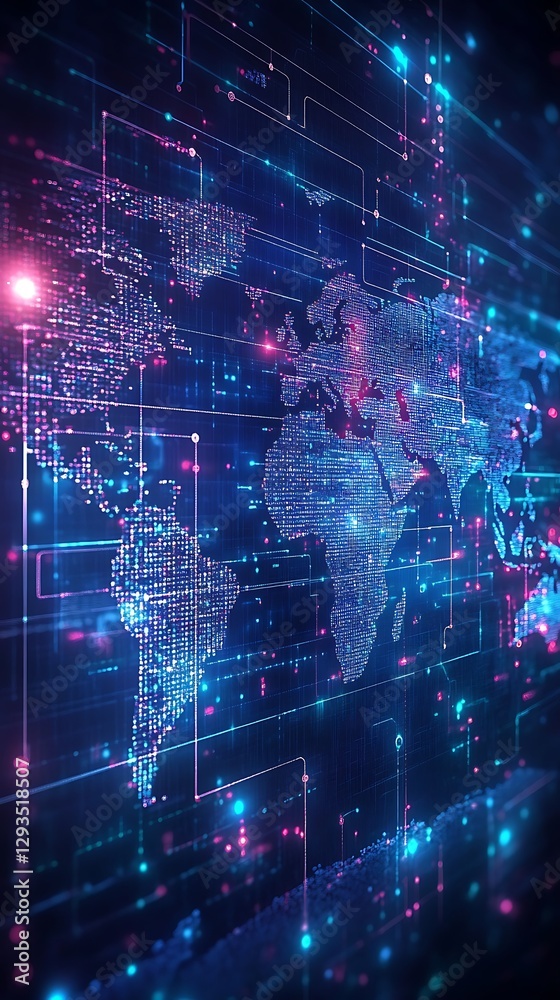 Global Network Data Flow Visualization Global Network Data Flow Visualization