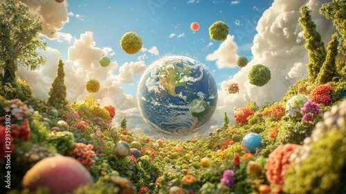 colorful eco friendly environment concept