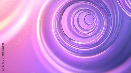 Abstract Purple Spirals in a Dreamy Atmosphere Creating a Calming Visual Effect