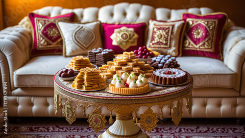 Decoration elements for moroccan hina photo