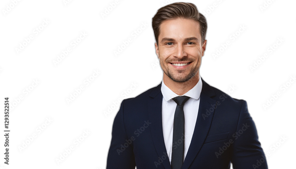 Portrait of a smiling manager businessman in a suit Portrait of a smiling manager businessman in a suit